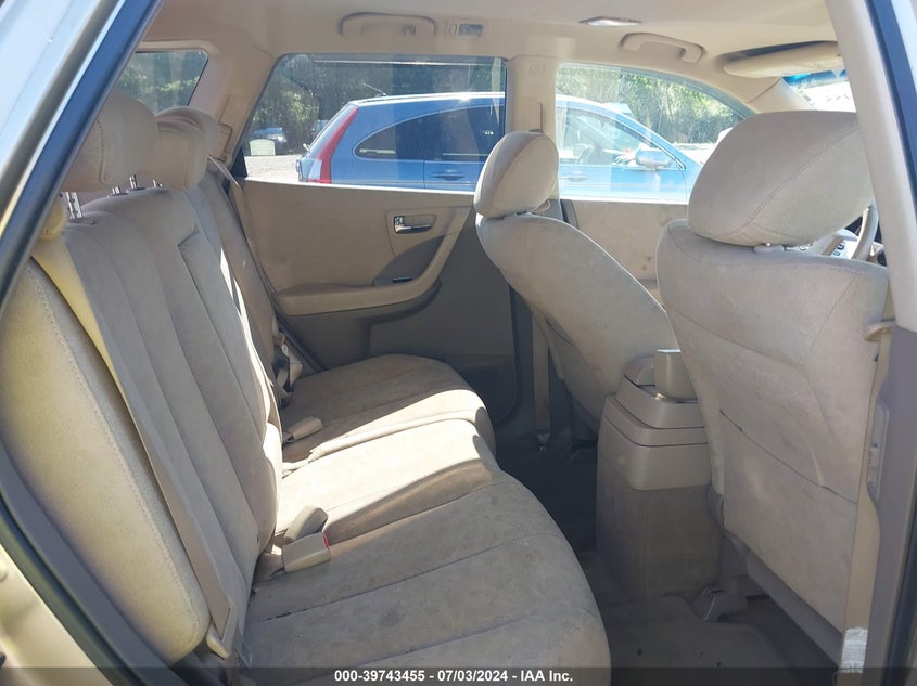2007 Nissan Murano Sl/Se/S VIN: JN8AZ08W47W63568 Lot: 39743455