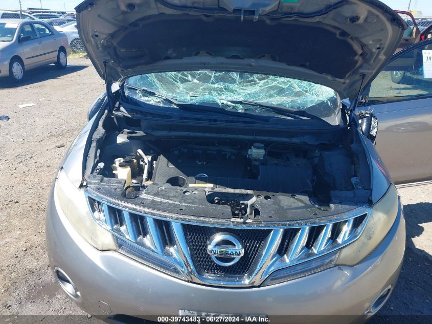 2009 Nissan Murano Sl VIN: JN8AZ18U19W026628 Lot: 39743483