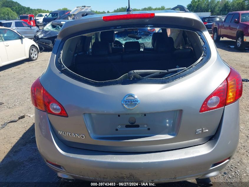 2009 Nissan Murano Sl VIN: JN8AZ18U19W026628 Lot: 39743483