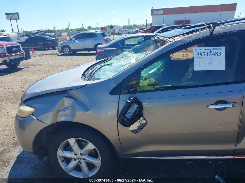 2009 Nissan Murano Sl VIN: JN8AZ18U19W026628 Lot: 39743483