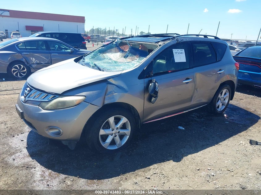 2009 Nissan Murano Sl VIN: JN8AZ18U19W026628 Lot: 39743483