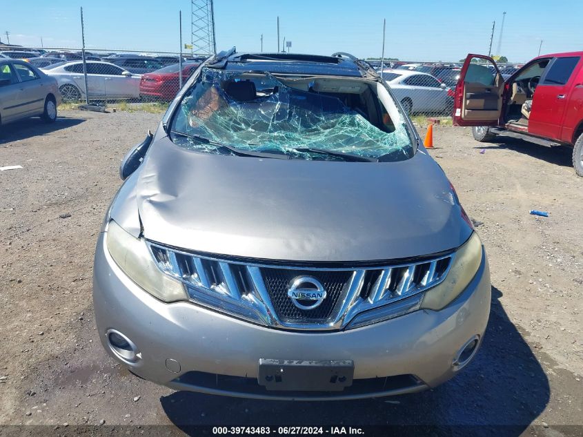 2009 Nissan Murano Sl VIN: JN8AZ18U19W026628 Lot: 39743483