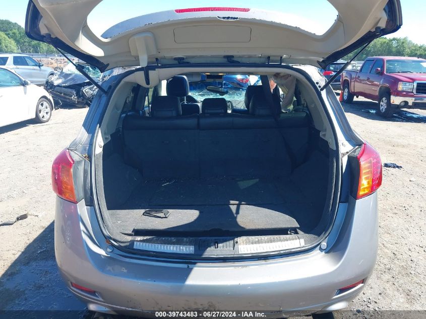 2009 Nissan Murano Sl VIN: JN8AZ18U19W026628 Lot: 39743483