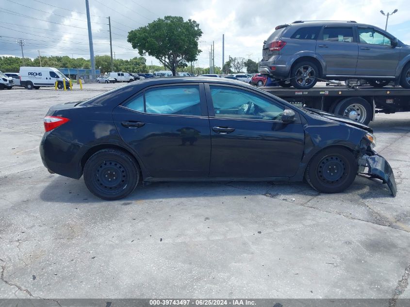 2014 Toyota Corolla Le VIN: 2T1BURHE9EC054850 Lot: 39743497