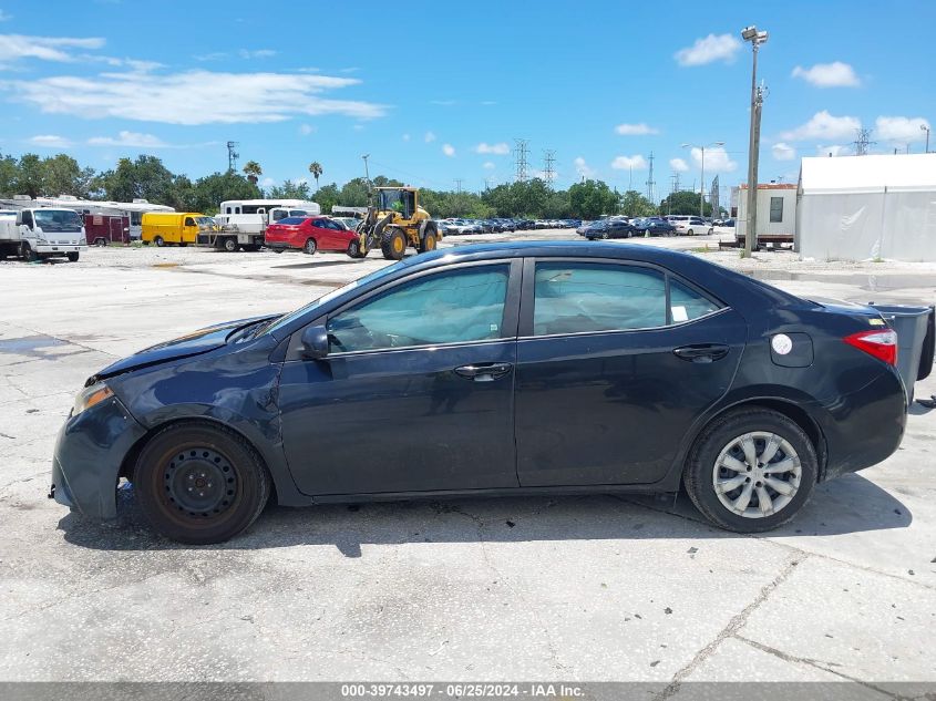 2014 Toyota Corolla Le VIN: 2T1BURHE9EC054850 Lot: 39743497