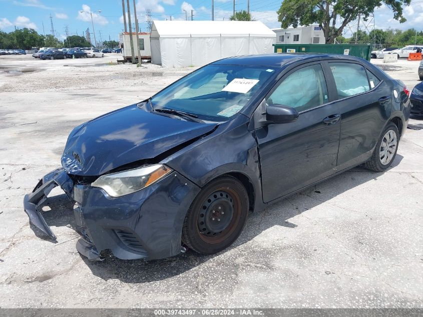 2014 Toyota Corolla Le VIN: 2T1BURHE9EC054850 Lot: 39743497