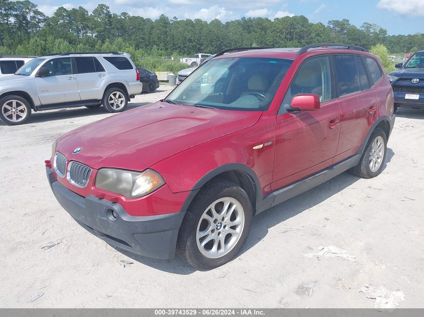 2004 BMW X3 2.5I VIN: WBXPA73424WB27103 Lot: 39743529