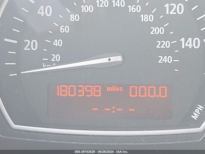 2004 BMW X3 2.5I VIN: WBXPA73424WB27103 Lot: 39743529