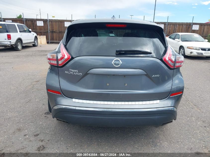 2015 Nissan Murano S VIN: 5N1AZ2MH8FN272096 Lot: 39743554