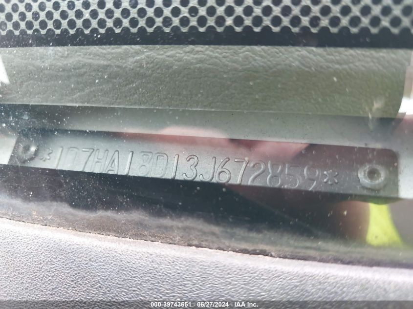 2003 Dodge Ram 1500 St/Slt VIN: 1D7HA18D13J672859 Lot: 39743651