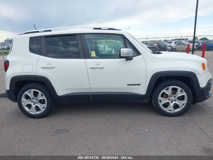 2018 Jeep Renegade Limited Fwd VIN: ZACCJADB9JPJ06189 Lot: 39743730