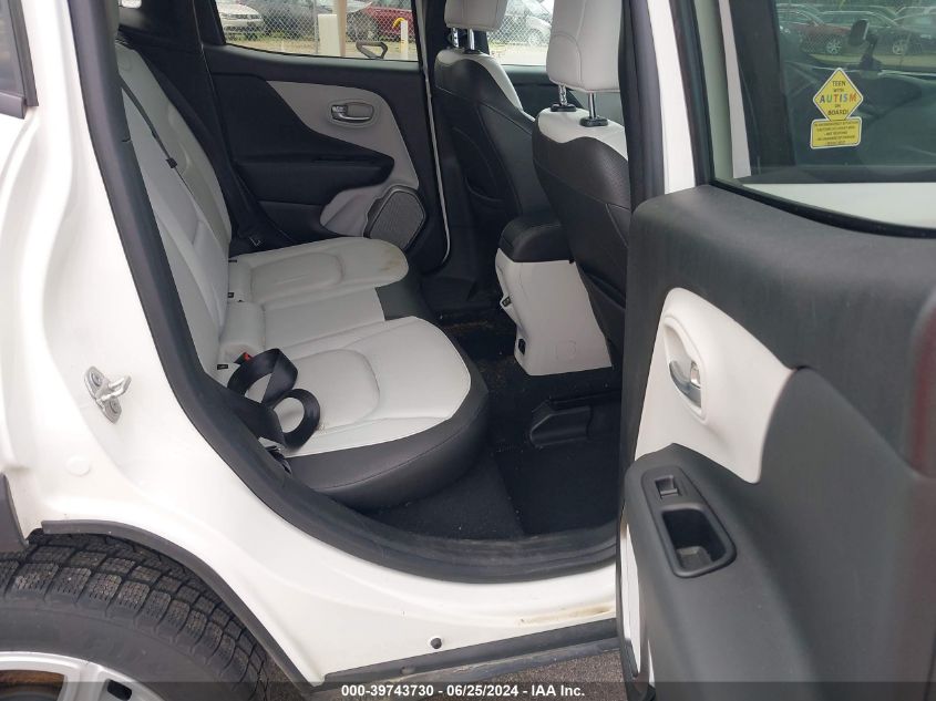 2018 Jeep Renegade Limited Fwd VIN: ZACCJADB9JPJ06189 Lot: 39743730