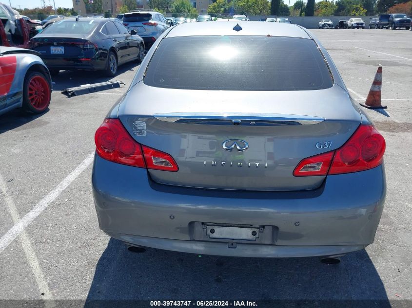 2011 Infiniti G37 Journey VIN: JN1CV6AP8BM506008 Lot: 39743747