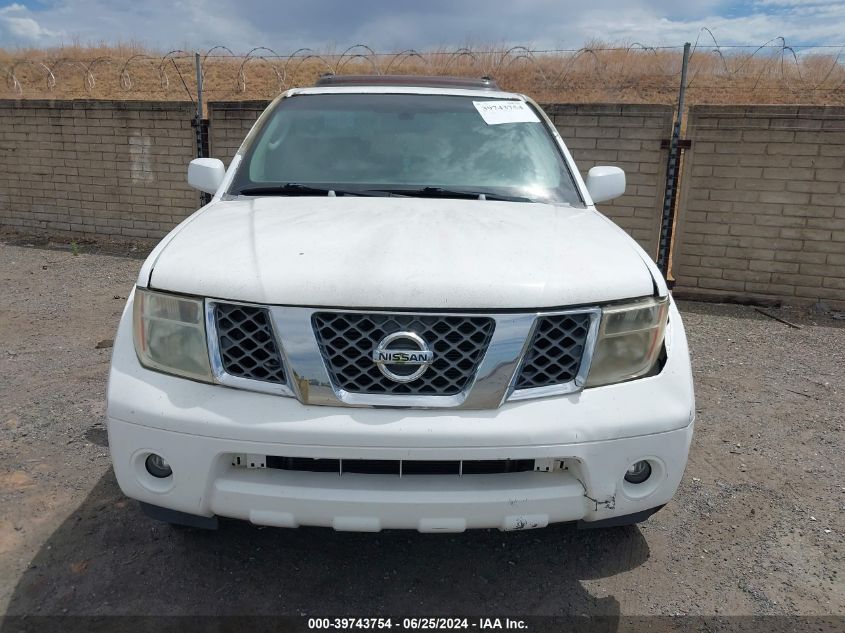 2006 Nissan Pathfinder Se VIN: 5N1AR18WX6C685474 Lot: 39743754