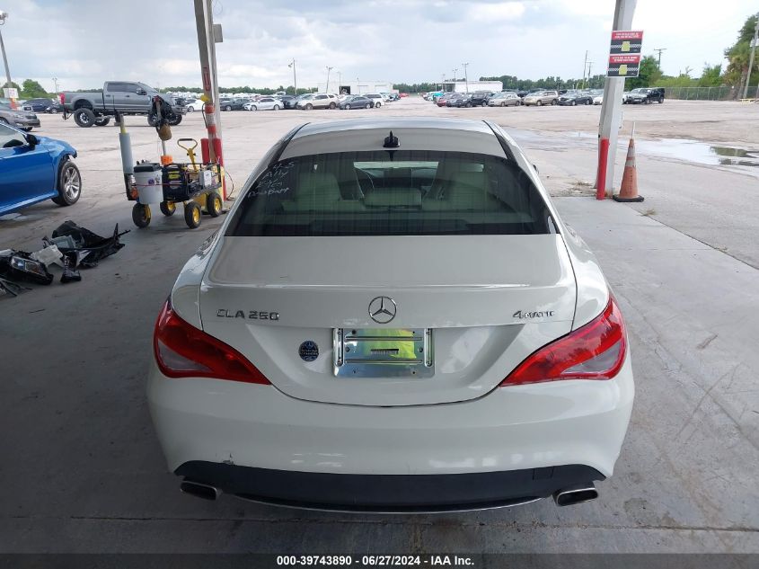 2016 Mercedes-Benz Cla 250 4Matic VIN: WDDSJ4GB0GN354107 Lot: 39743890