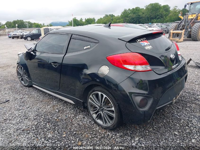 2016 Hyundai Veloster Turbo VIN: KMHTC6AE0GU304302 Lot: 39743899