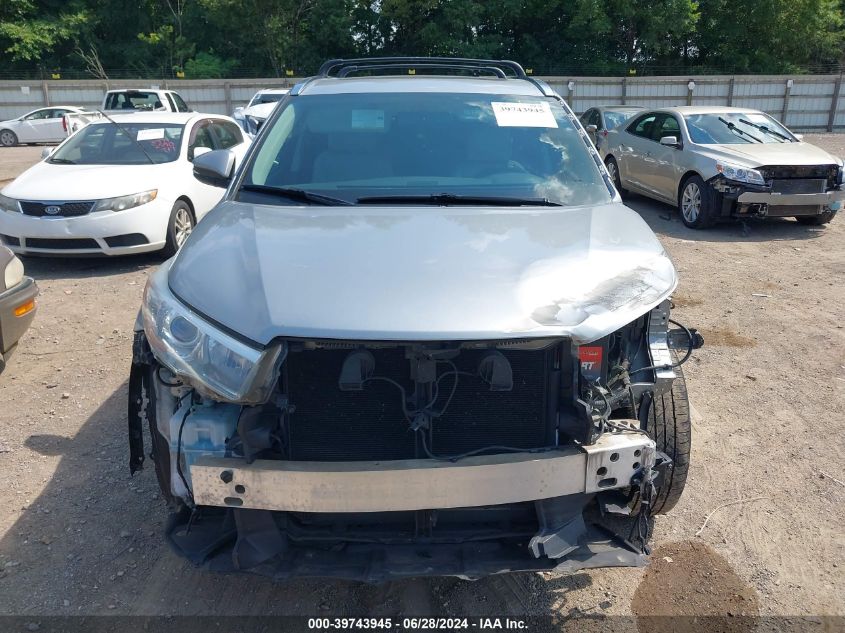 2015 Toyota Highlander Limited V6 VIN: 5TDYKRFH4FS119481 Lot: 39743945