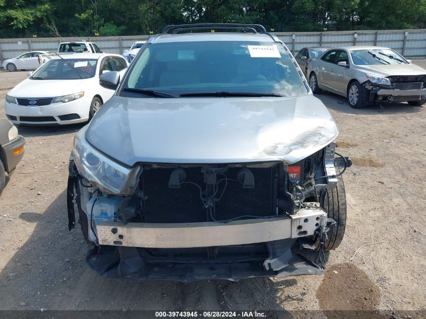 2015 Toyota Highlander Limited V6 VIN: 5TDYKRFH4FS119481 Lot: 39743945