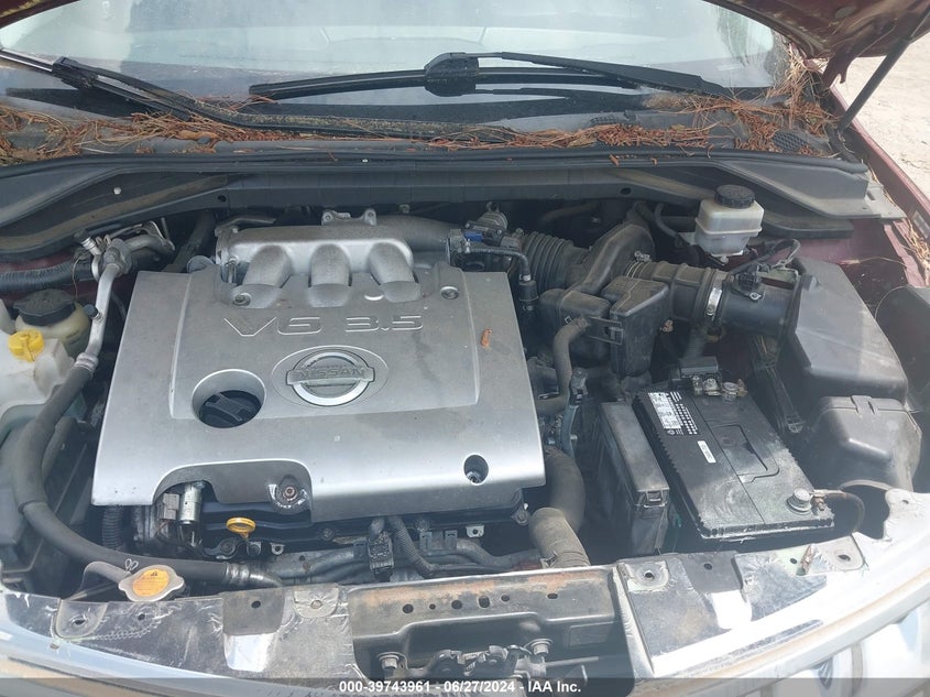 2007 Nissan Murano Sl VIN: JN8AZ08TX7W517584 Lot: 39743961