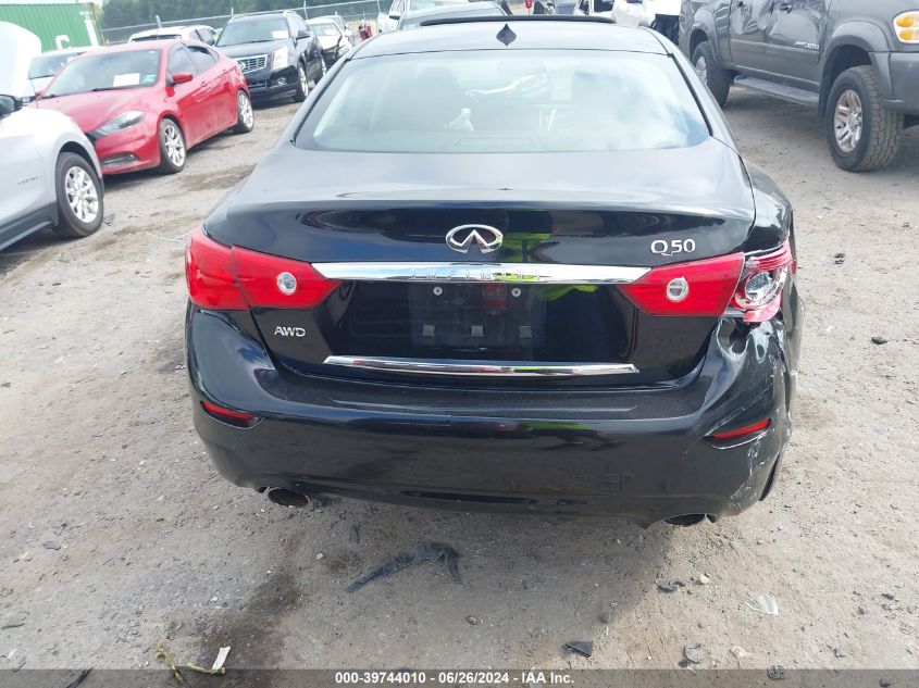 2015 Infiniti Q50 Premium/Sport VIN: JN1BV7ARXFM419445 Lot: 39744010
