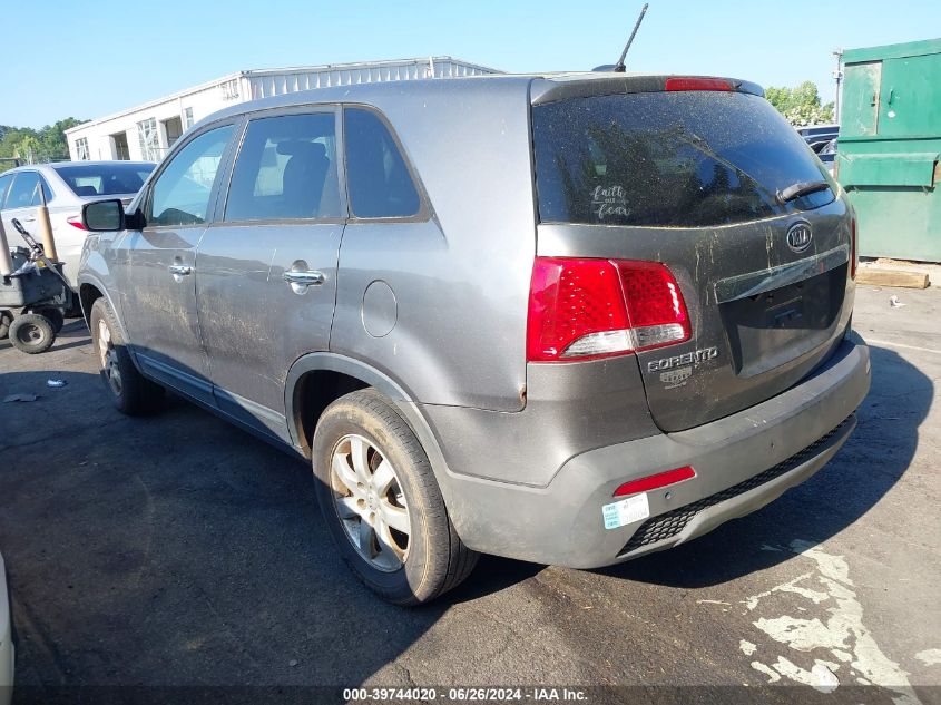 2013 Kia Sorento Lx VIN: 5XYKT3A13DG383599 Lot: 39744020