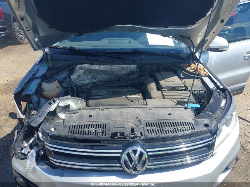 2014 Volkswagen Tiguan Se VIN: WVGBV3AX2EW606813 Lot: 39744054