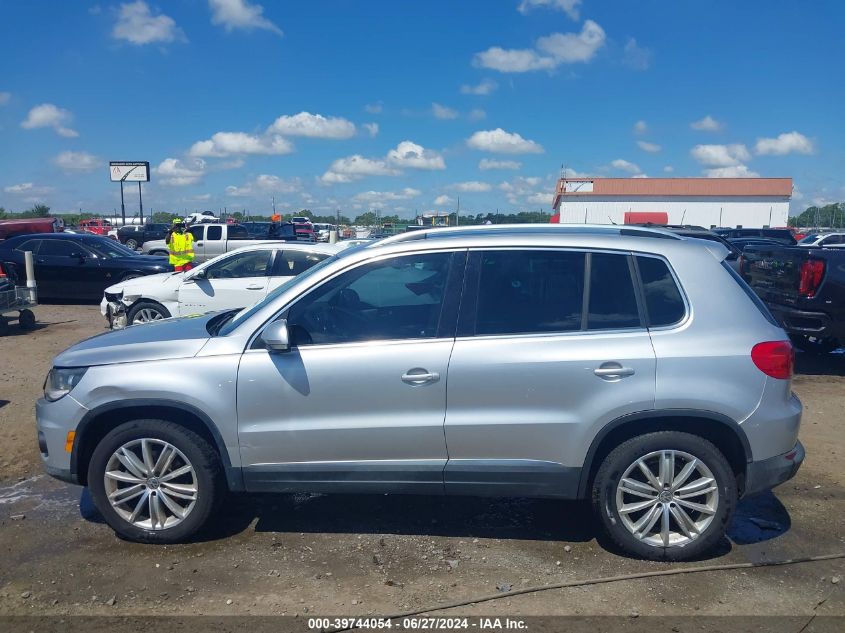 2014 Volkswagen Tiguan Se VIN: WVGBV3AX2EW606813 Lot: 39744054