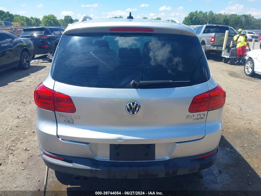 2014 Volkswagen Tiguan Se VIN: WVGBV3AX2EW606813 Lot: 39744054