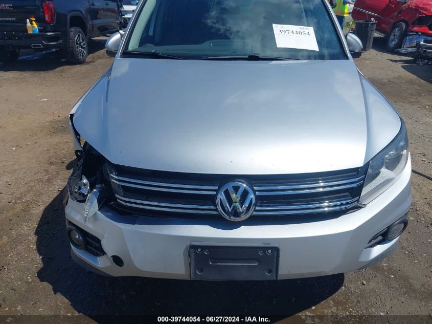 2014 Volkswagen Tiguan Se VIN: WVGBV3AX2EW606813 Lot: 39744054