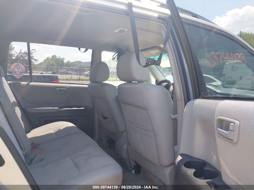 2005 Toyota Highlander V6 VIN: JTEGP21A050072946 Lot: 39744139