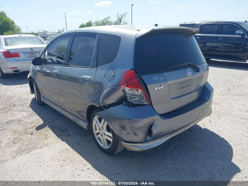 2008 Honda Fit Sport VIN: JHMGD38668S053099 Lot: 39744152