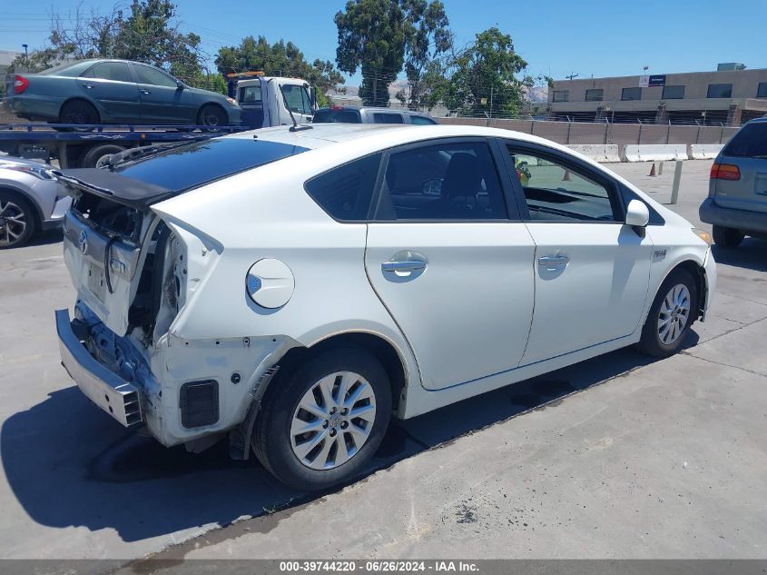 2012 Toyota Prius Plug-In Advanced VIN: JTDKN3DP1C3002622 Lot: 39744220