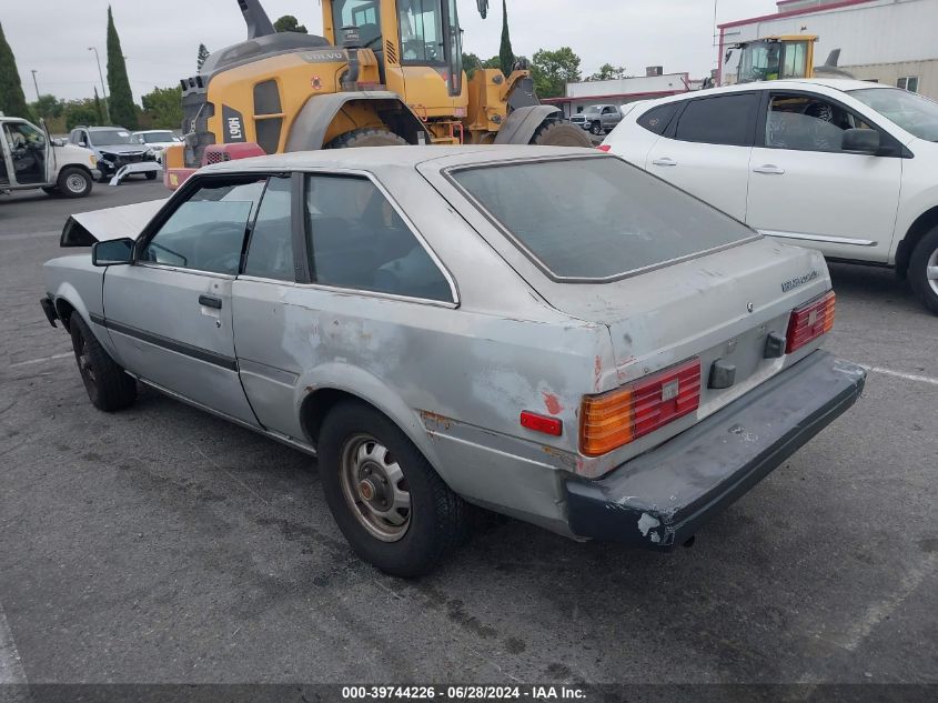 1982 Toyota Corolla Deluxe VIN: JT2TE72L8C0787551 Lot: 39744226