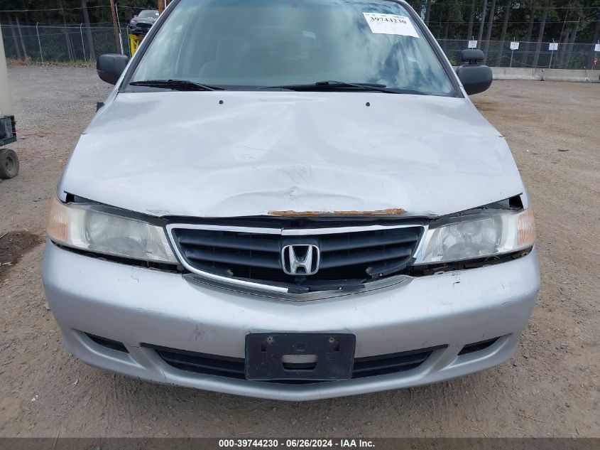 2002 Honda Odyssey Lx VIN: 2HKRL18592H567429 Lot: 39744230