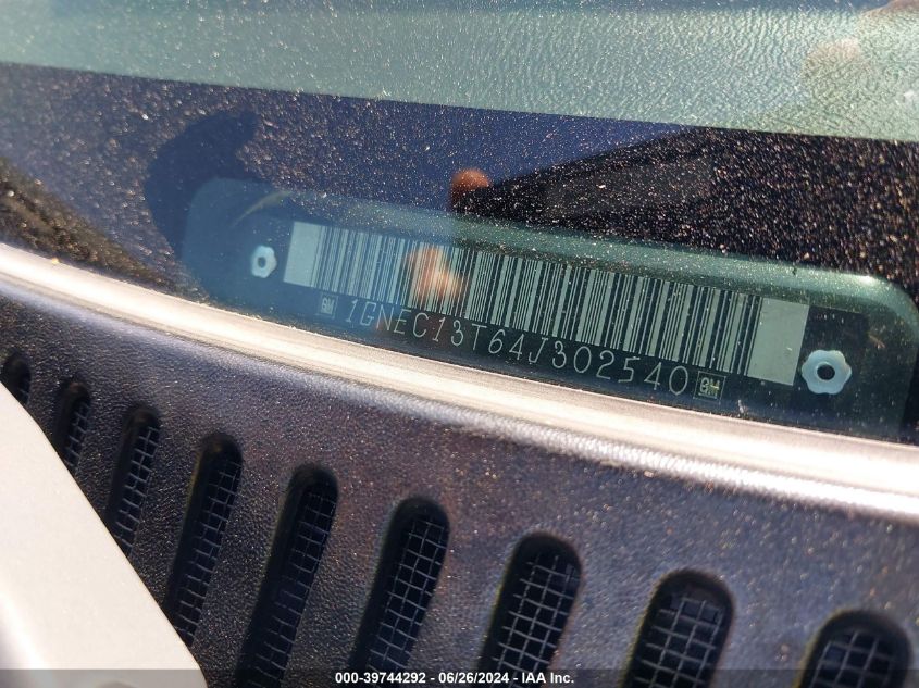 2004 Chevrolet Tahoe C1500 VIN: 1GNEC13T64J302540 Lot: 39744292