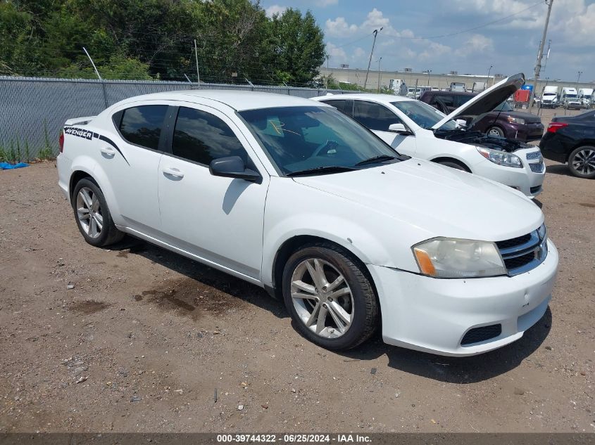 1C3CDZAG7DN532635 2013 Dodge Avenger Se V6