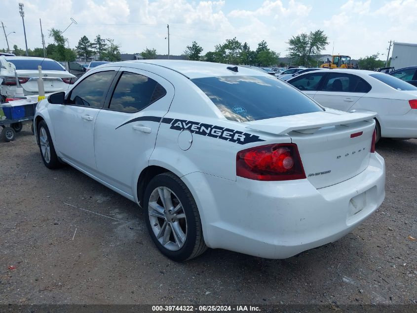 1C3CDZAG7DN532635 2013 Dodge Avenger Se V6