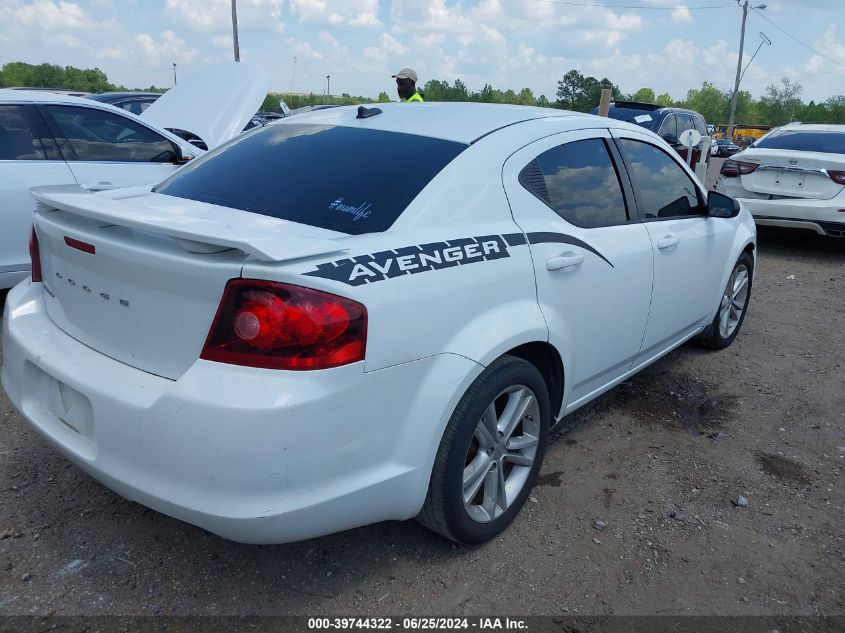 1C3CDZAG7DN532635 2013 Dodge Avenger Se V6