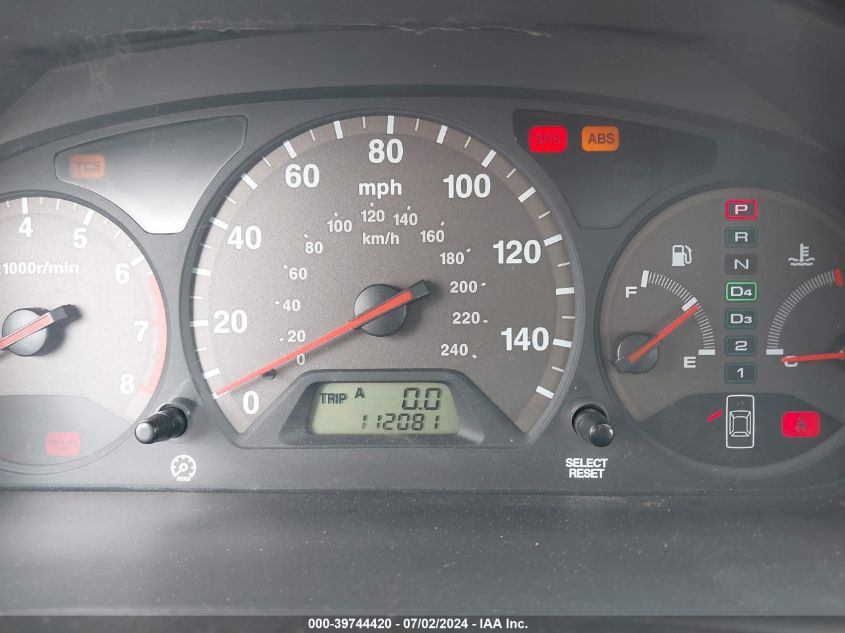 2001 Honda Accord 3.0 Ex VIN: 1HGCG225X1A031573 Lot: 39744420