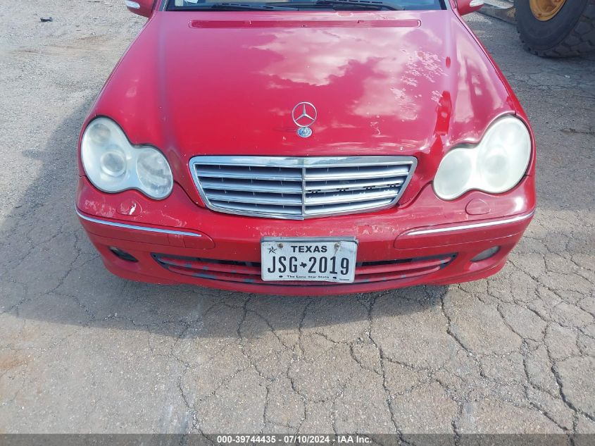 2006 Mercedes-Benz C 280 Luxury VIN: WDBRF54HX6A911019 Lot: 39744435