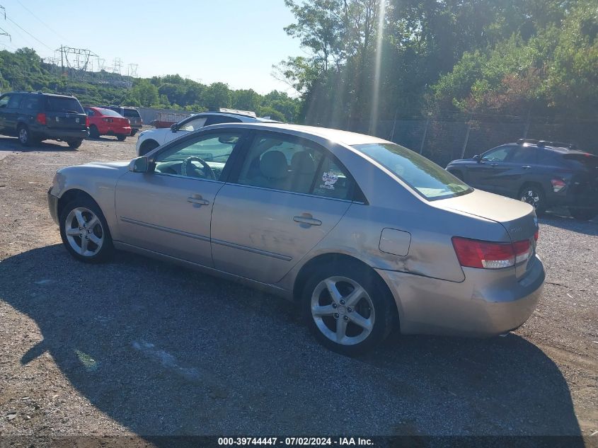 5NPEU46F37H188362 2007 Hyundai Sonata Limited/Se V6