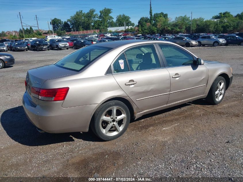 2007 Hyundai Sonata Limited/Se V6 VIN: 5NPEU46F37H188362 Lot: 39744447