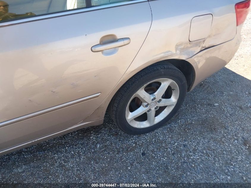 5NPEU46F37H188362 2007 Hyundai Sonata Limited/Se V6