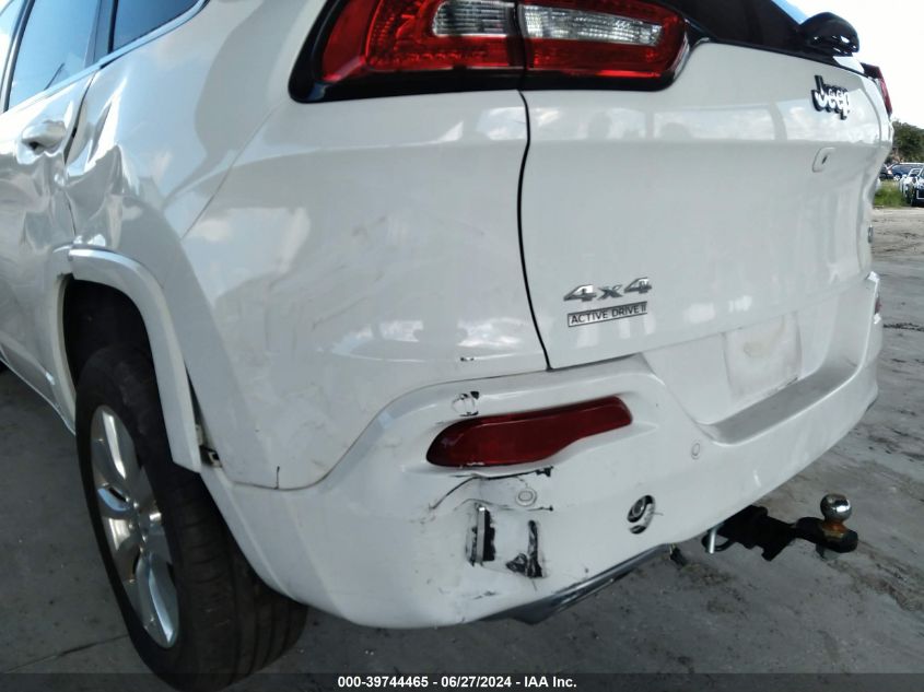 2016 Jeep Cherokee Overland VIN: 1C4PJMJS8GW317292 Lot: 39744465