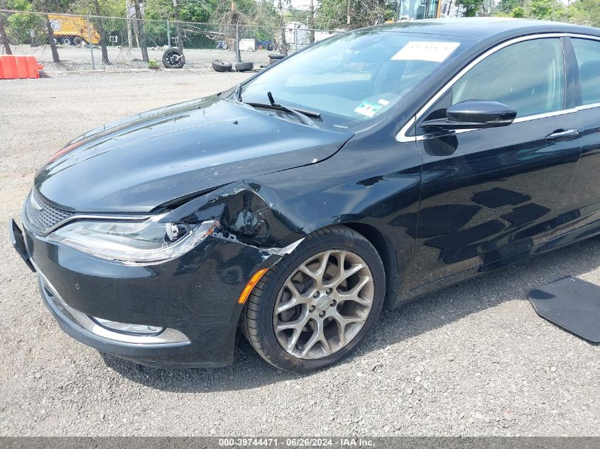 2016 Chrysler 200 C VIN: 1C3CCCEG3GN100882 Lot: 39744471