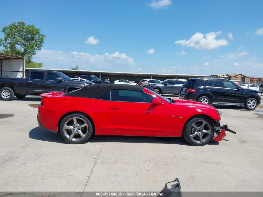 2014 Chevrolet Camaro 1Lt VIN: 2G1FB3D38E9183776 Lot: 39744605