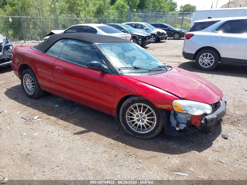 2004 Chrysler Sebring Lxi VIN: 1C3EL55R84N365587 Lot: 39744622