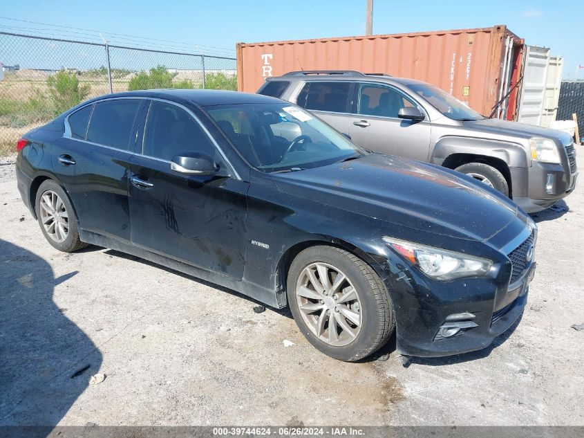 2015 Infiniti Q50 Hybrid Premium VIN: JN1AV7AP3FM790182 Lot: 39744624