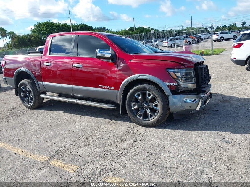 2021 Nissan Titan Sv/Sl/Platinum Reserve VIN: 1N6AA1EF1MN522291 Lot: 39744630