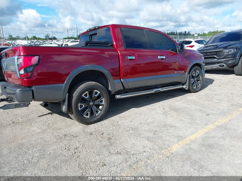 2021 Nissan Titan Sv/Sl/Platinum Reserve VIN: 1N6AA1EF1MN522291 Lot: 39744630